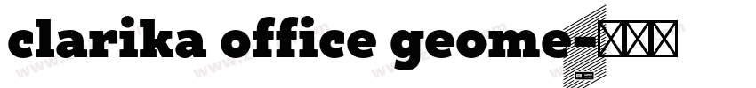 clarika office geome字体转换